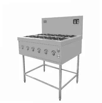 Stainless steel body gas stove with electric oven
