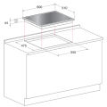 Eingebaute Kochfelder Smeg Glasplatte 60cm