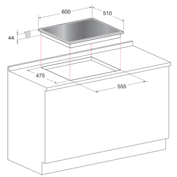 Placas integradas Smeg Glass Top 60cm