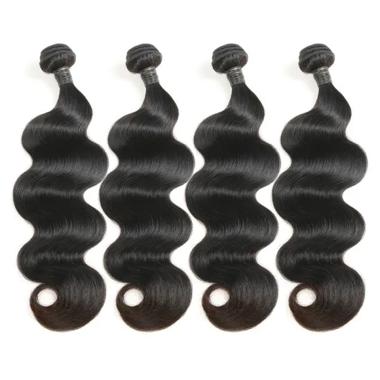Hot Sale Body Weft Women Hair Hair Extension 9A Remy Brazilian Hair WEAVING Body Wave Machine Double Weft ALL Colors >=20%
