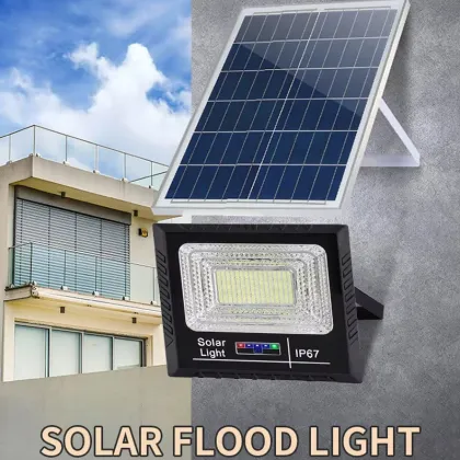 Hot Sale Southeast Asia Charging Display IP67 ABS LED Solar Flood Lights
