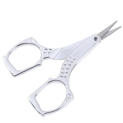 1Pc Eyebrow Scissor Nose Hair Scissors Nail File Sharp Makeup Eyelash Scissors New