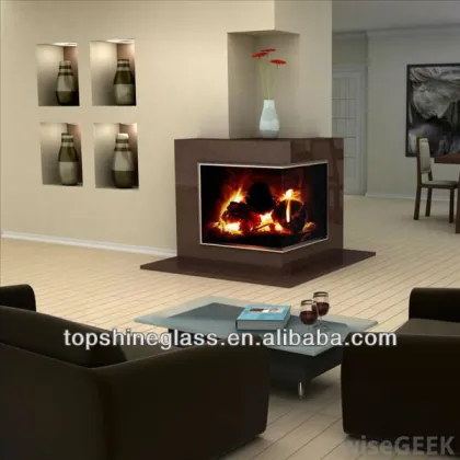 Ceramic Fireplace Glass: Microcrystalline Heat-Resistant Fireproof Glass