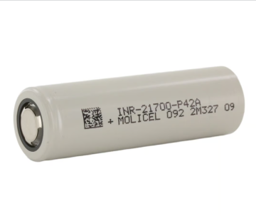 Original Molicel P42A Lithium-Ion Battery Cell - 3.7v, 4200mAh, 10C, 45A for Ebike, Scooter, and Swapper