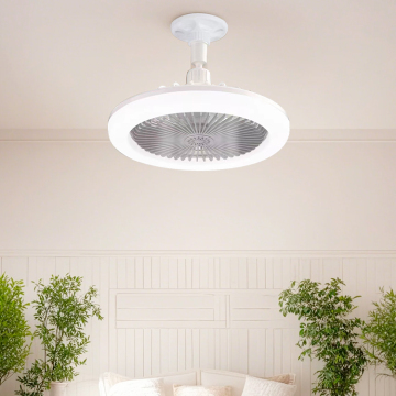 E27 Fan Light Moving Head Remote Control Dimmable Ceiling Light