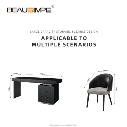 Modern Desk and Chair Home Office Set