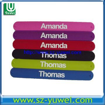 Unique Silicone Slap Bracelet with Character