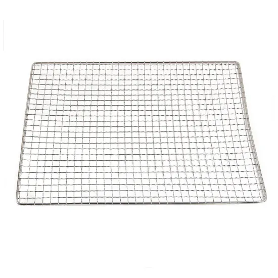 Disposable Stainless Steel Charcoal BBQ Grill Net - Portable Outdoor Barbecue Solution