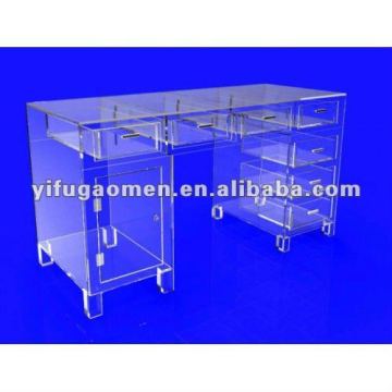 Executive Clear Acrylic Plexiglass Desk