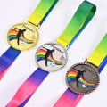 Manufacturer Custom 3D Activity Medals and Awards Die-Cast Metal Medal Bar Badges-Brass Silver Wood with Ribbon