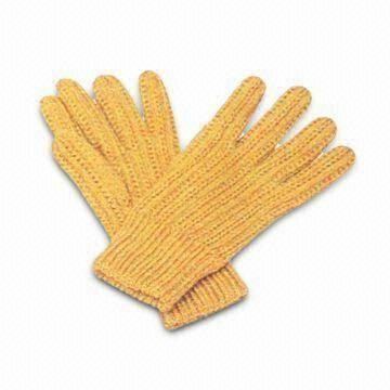 Knitted Gloves/Winter Gloves, Made of 100% Acrylic, Customized Logos and Designs are Welcome