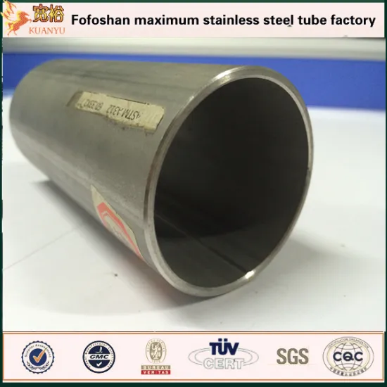 SUS304 welded stainless steel tube 304 industrial pipe price per ton