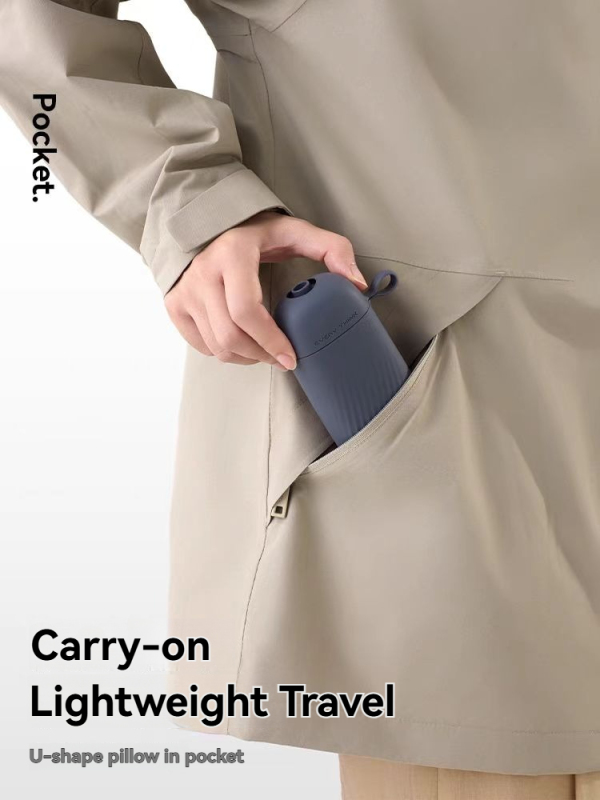 Inflatable U-Shaped Pillow for Lightweight Travel
