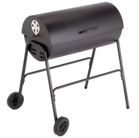 Camping Portable BBQ Big Grill Foldable Grill with Trolley Outdoor Indoor BBQ Grill