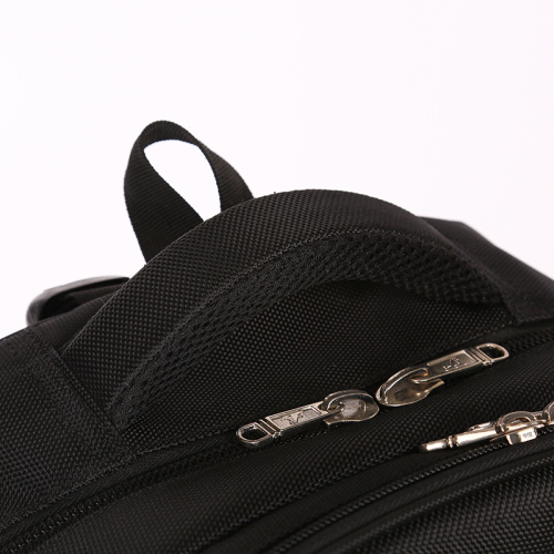 Black Character Fiber Trolley Suitcase Travel Bag