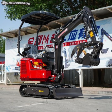 RHINOCEROS MY10-8 Mini Crawler Hydraulic Excavator Construction Use 1 Year Warranty Low Cost & High Efficiency