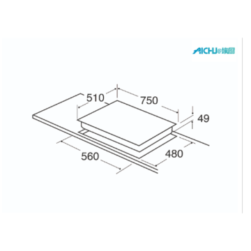 Five Burner Gas on Glass Hob In India