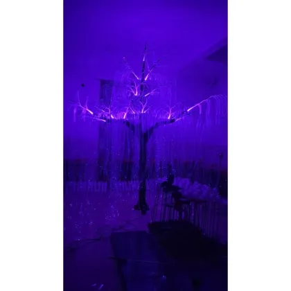 Colorful LED Fiber Optic Tree Lights for Diverse Holiday Decorations