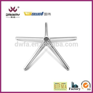 aluminum metal chrome swivel office chair base ALA-C8