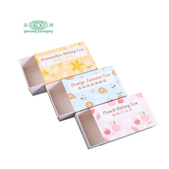 Custom Logo Small Tea Bag Gift Packaging Cardboard Tea Box
