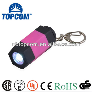 USB Rechargeable mini LED Torch with Keychain