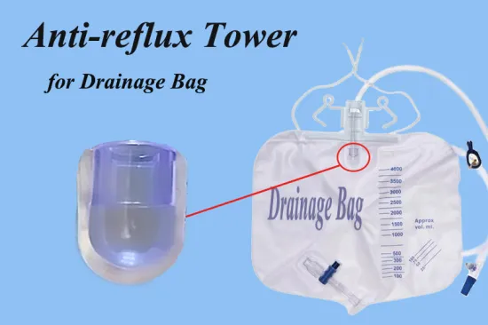 Medical Anti-reflux Tower for Surgical Drainage Bag