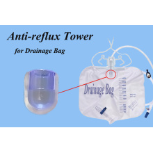 Tour médicale anti-reflux pour sac de drainage chirurgical
