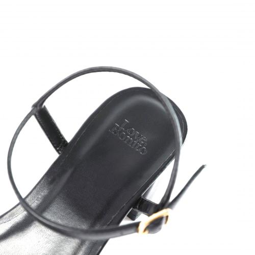 New Balance Sneakers Black Low -heeled Sandal Manufactory