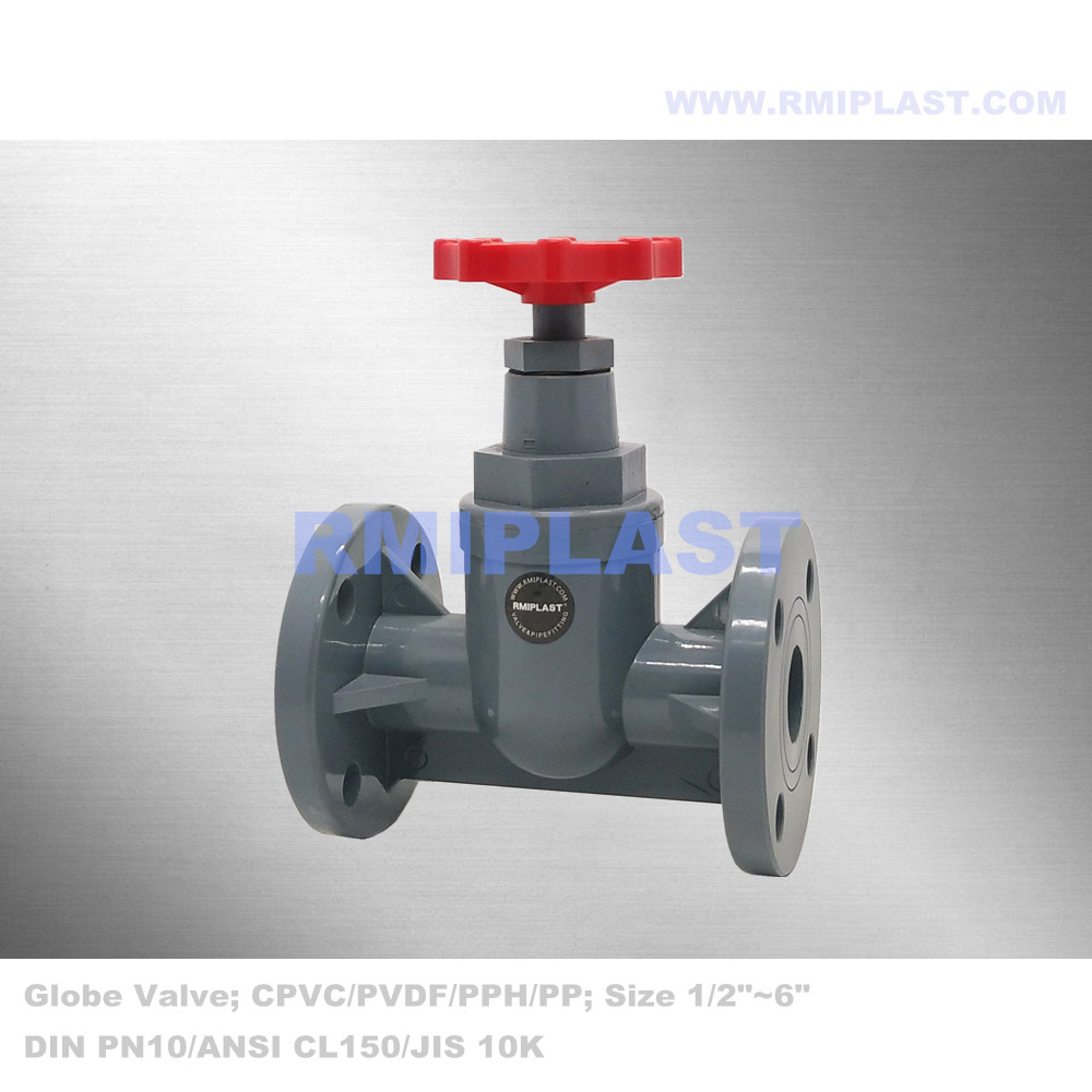 PPH Globe Valve ANSI CL150