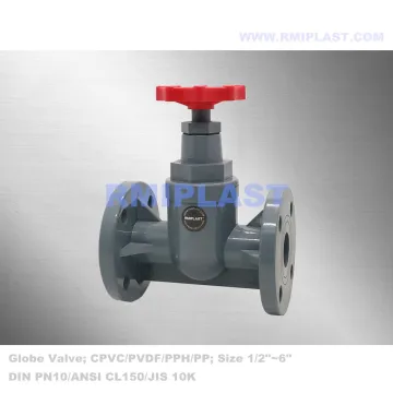 Industrial Globe Valve PVC DIN PN10