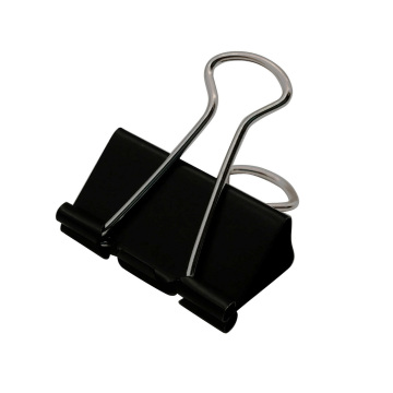Custom 32mm Black Metal Binder Clips with Logo