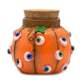 Devil Pumpkin Glass Storage Jar