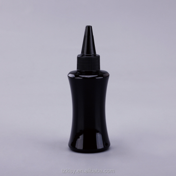 Custom 100ml Black Plastic Squeeze Bottle for Sauce and Honey