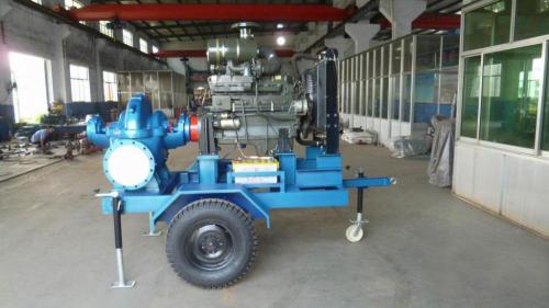 Thiết lập máy bơm nước tưới tiêu nông nghiệp di động cơ diesel
