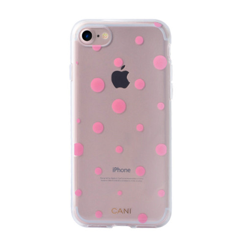 Transparent IMD TPU Pink Dots iPhone6 Case