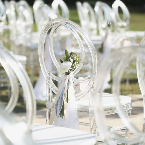 Transparent Crystal PC Resin Chair for Wedding Events