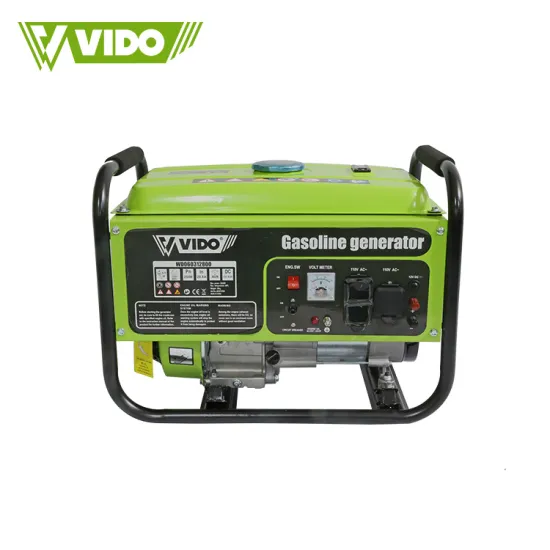 VIDO china 12v 2800w manual dc electric portable air cooled engine petrol gasoline generator