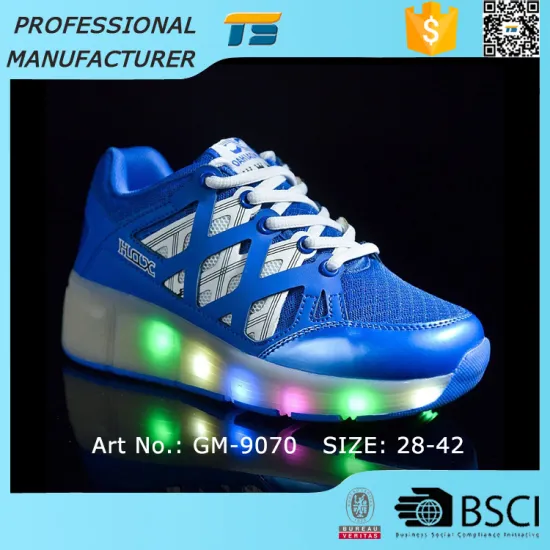 Mesh Rolling No Rechargeable Led Shoe 1 Wheel Roller Shoes