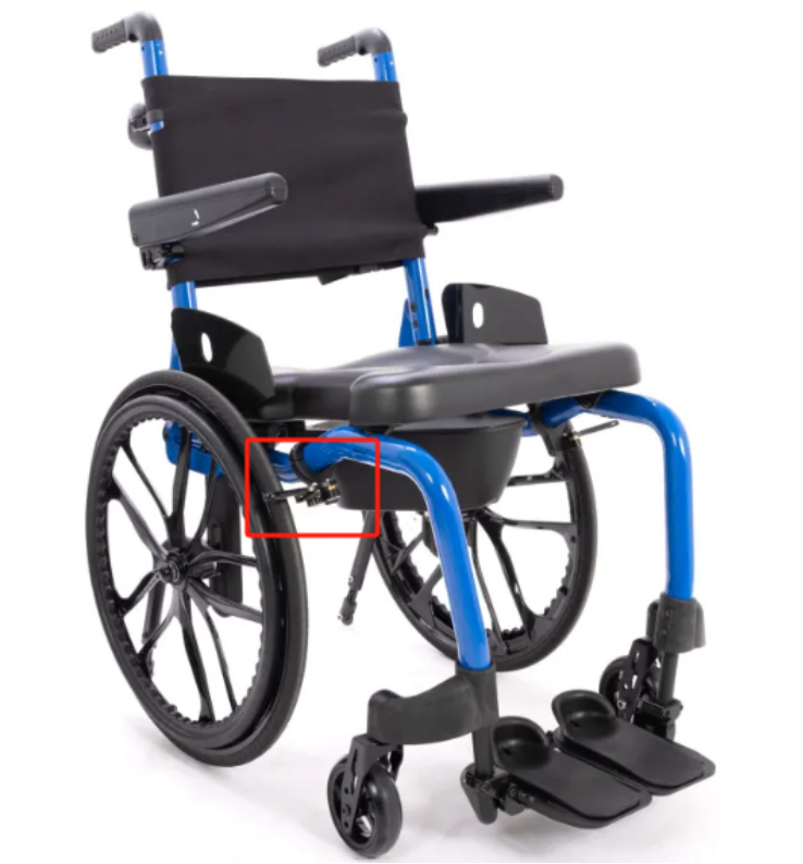 Aluminum Bathroom Wheelchair Brakes