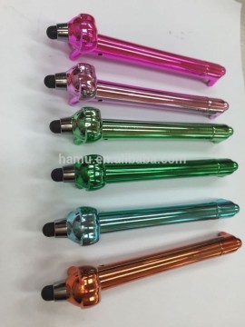 Good design fashion style colorful plastic cute dog pen with stylus