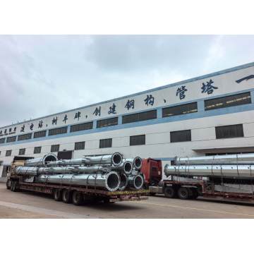 Tiang Tiub Keluli 110kV Q460 Hot Dip Bergalvani