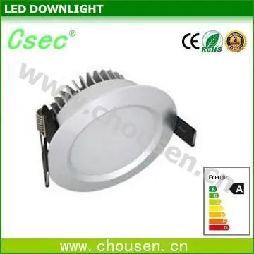 CRI above 80Ra 15W led downlights with pure aluminum material