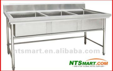 3 Bowl Kitchen Washing Sink