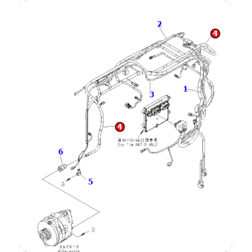 SAA6D170E-5 Harness 6245-81-9320