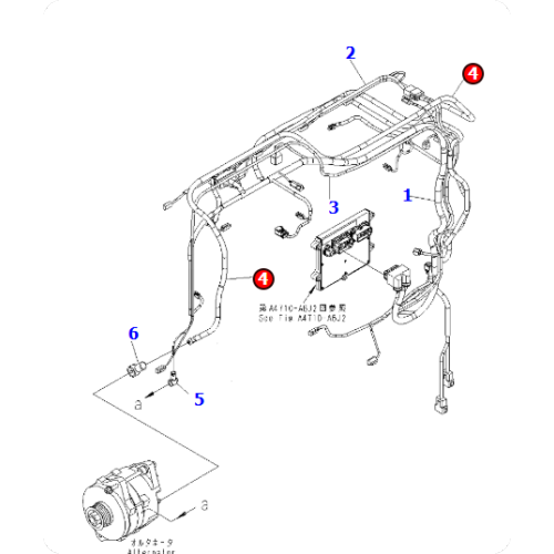 SAA6D170E-5 Harness 6245-81-9320