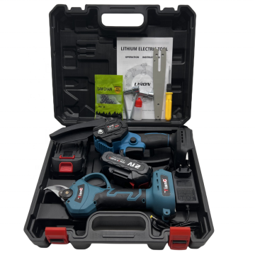 Ultimate Hot Deal: 2-Piece Rechargeable Lithium Battery Electric Tool Set - Includes Mini Saw & Cordless Electric Scissors
