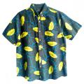 Men Casual Cotton Umbrella Tree Print Shirt