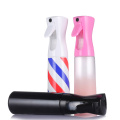 200ml 300ml 500ml luxury white clear continuous hair mist spray bottle barber pole