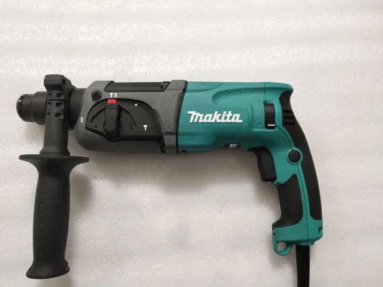 Makita HR2470F hammer, percussion drill, hand drill, pickaxe, light three-purpose, multi-function, with LED lights.