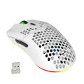 6D Lighting RGB Mouse di ricarica wireless per i giochi